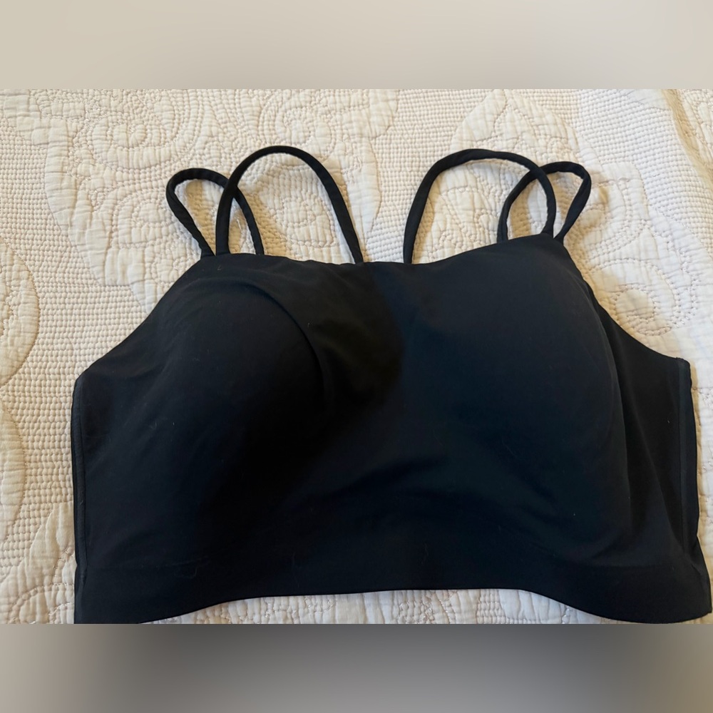 Soma Black Longline Yoga Bra—XL
